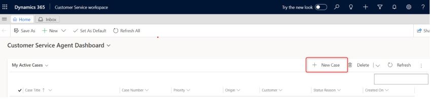 customer service Agent Dashboard